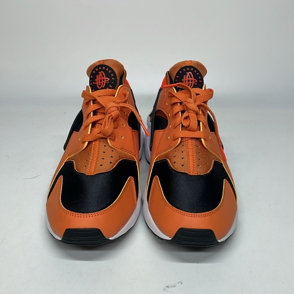 Nike Air Huarache "Hot Curry" Orange Black White DO6694-800 Mens marked - Picture 3 of 6
